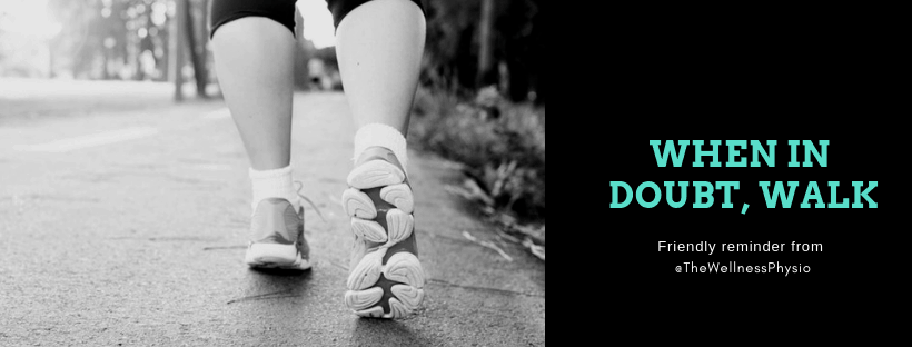 Woman walking as part of simple exercise for heart health. 